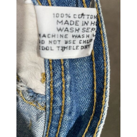 Willie Nelson Shotgun Vintage 70s Hippie Western Blue Jeans Womens Size 3 VTG - Picture 7 of 8